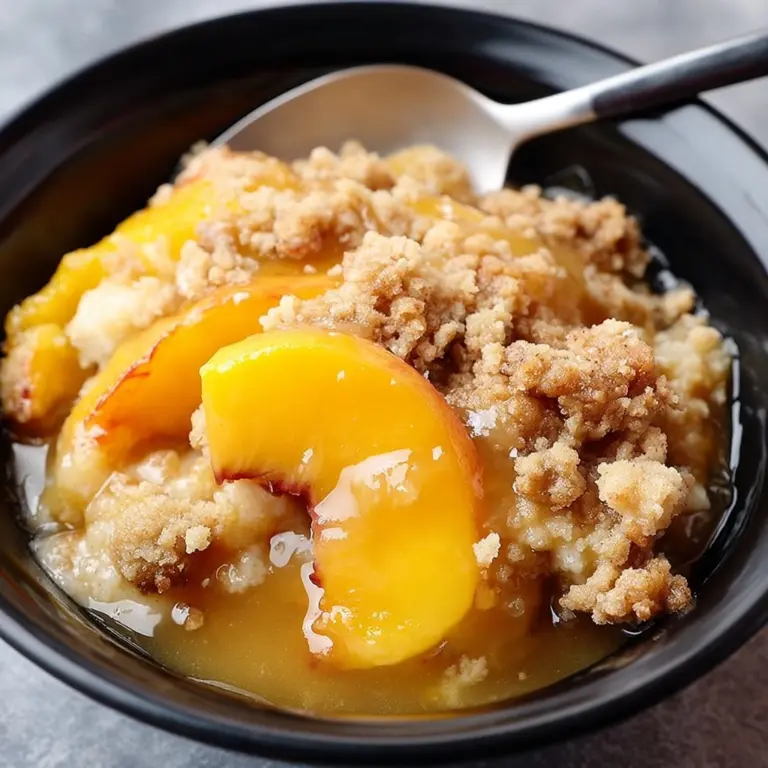 effortless Peach Cobbler Recipe