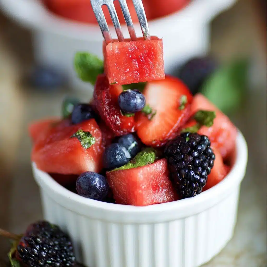 Berry Watermelon Fruit Salad Recipe - Recipe Image