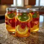 Strawberry citrus iced teaIngredients Recipe