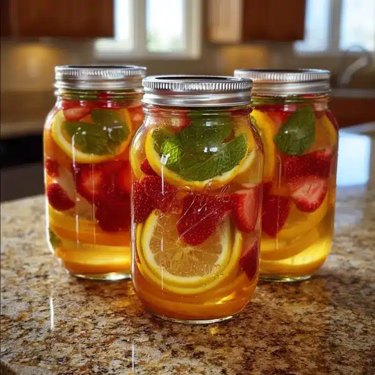 Strawberry citrus iced teaIngredients Recipe