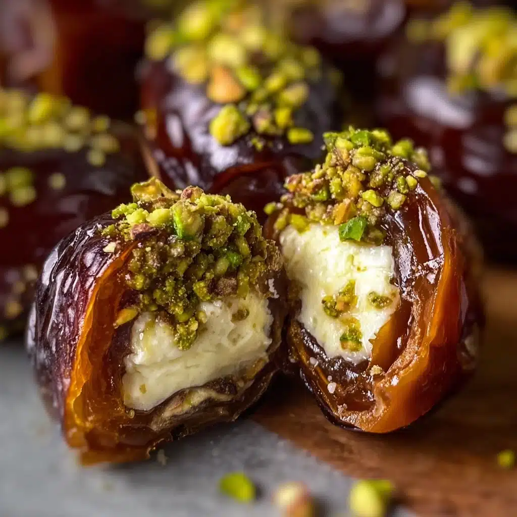 Honey Pistachio Ricotta Stuffed Dates Recipe - Recipe Image