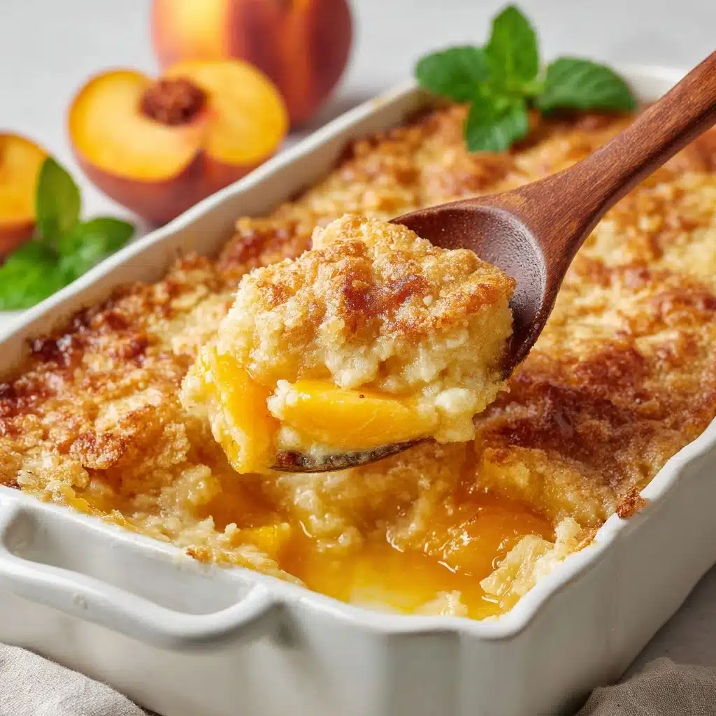 Peach Cobbler with Cake Mix Recipe - Recipe Image