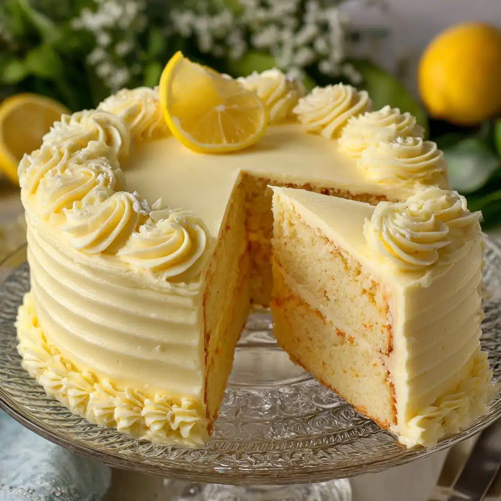 Lemon Cheesecake Cake Recipe - Recipe Image
