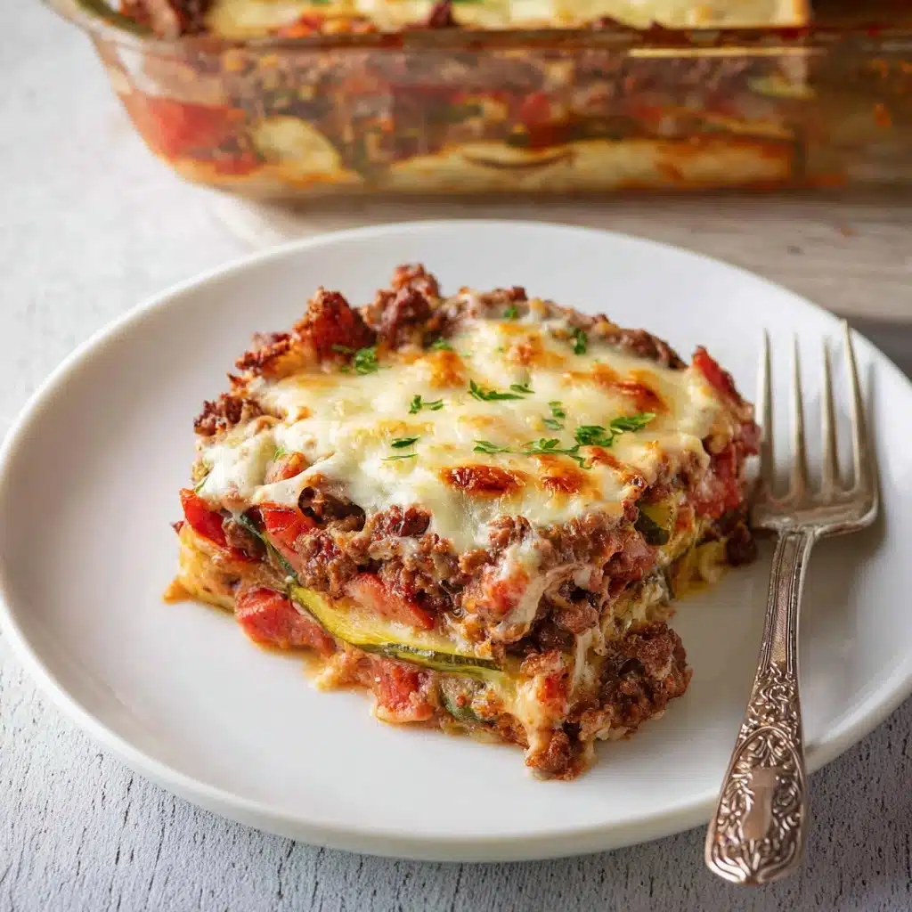 Ground Beef Zucchini Casserole Recipe - Recipe Image
