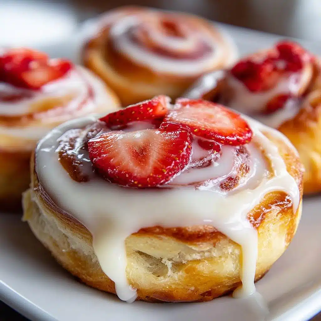Strawberry Cheesecake Cinnabon Rolls Recipe - Recipe Image