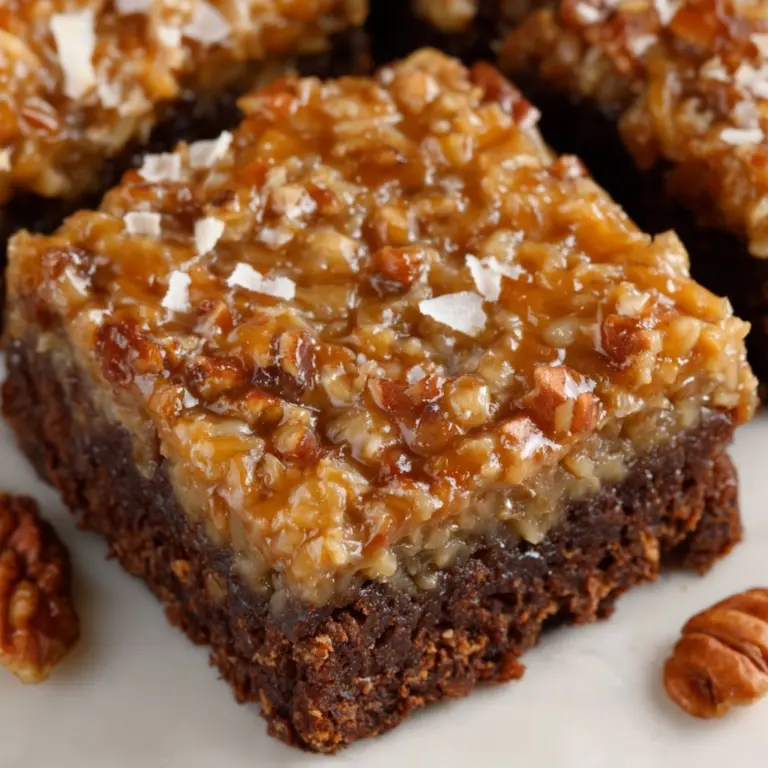 German Chocolate Brownies Recipe