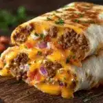 Taco Bell Inspired Beefy Melt Burrito Recipe
