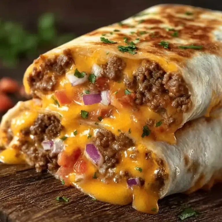 Taco Bell Inspired Beefy Melt Burrito Recipe