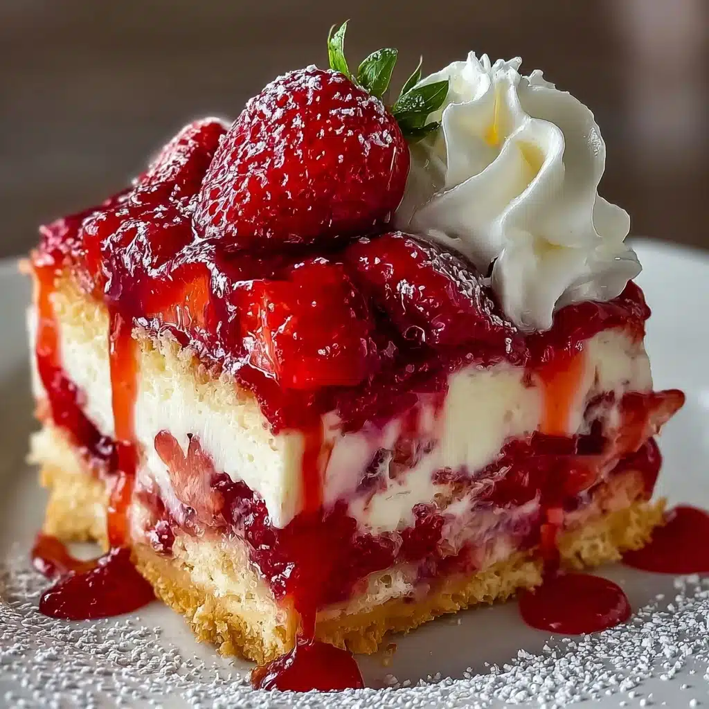 The Ultimate Strawberry Cheesecake Dump Cake Recipe - Recipe Image