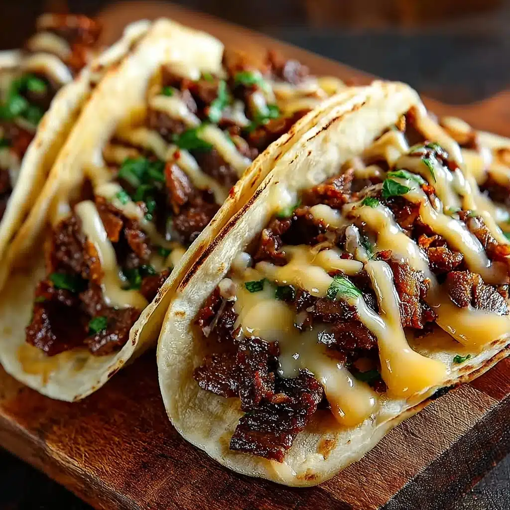 Garlic Butter Honey BBQ Beef Tacos Recipe - Recipe Image