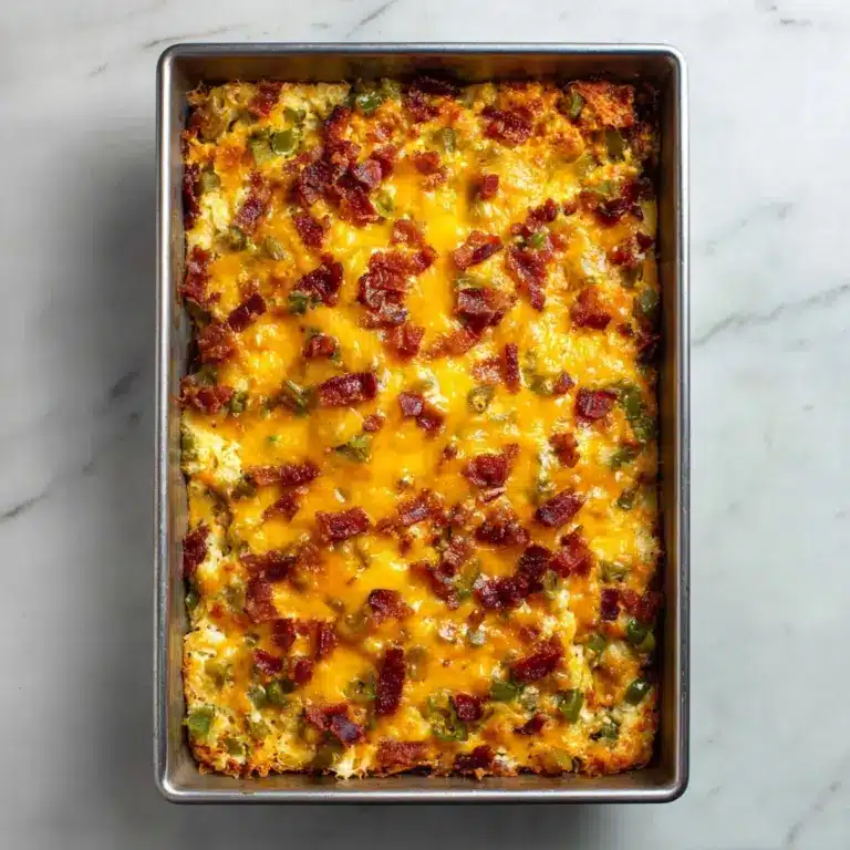 Cauliflower Jalapeno Popper Casserole Recipe