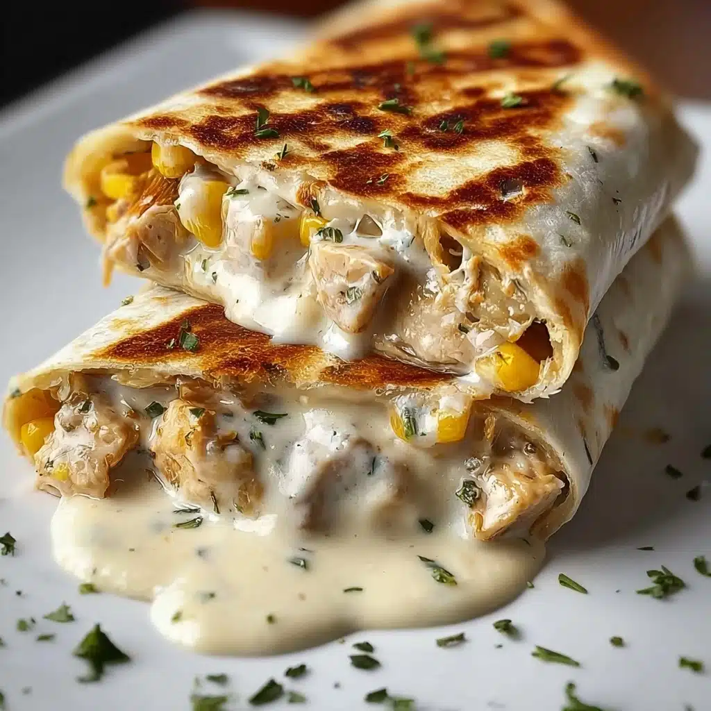 Keto Cheesy Garlic Chicken Wraps Recipe - Recipe Image
