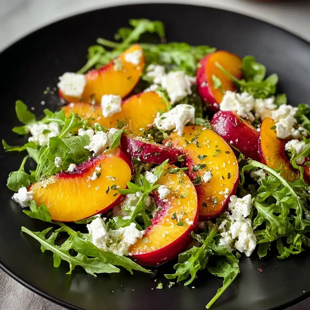 Simple Peach Feta Salad Recipe - Recipe Image