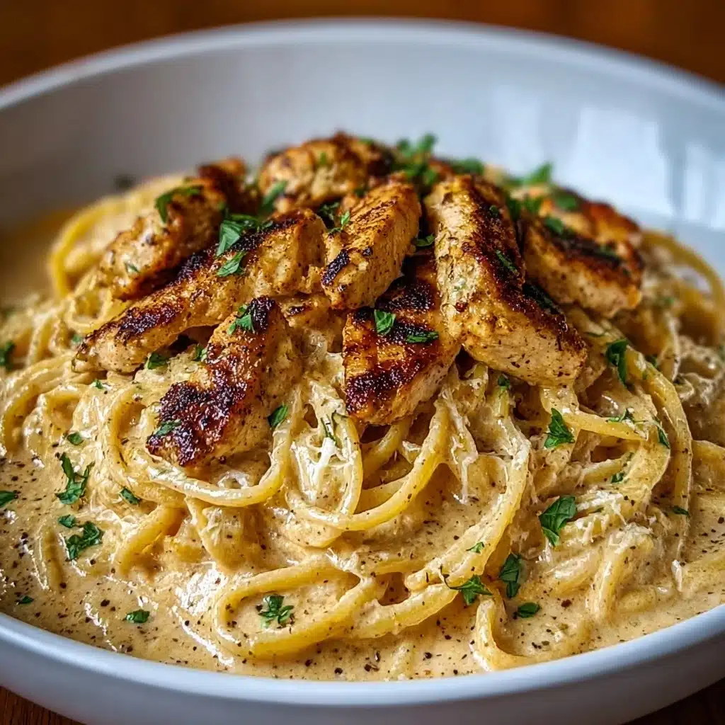 the best Cowboy Butter Chicken Linguine Recipe - Recipe Image
