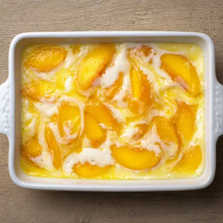 Super Easy Peach Cobbler Recipe