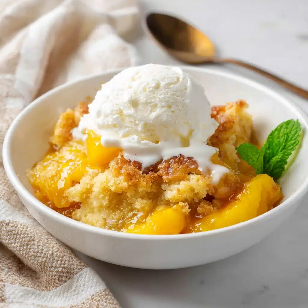 Peach Cobbler with Cake Mix Recipe - Recipe Image