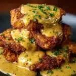 Pretzel Chicken with Mustard-Cheddar Sauce Recipe