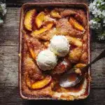 Old School Easy Brown Sugar Peach Cobbler Recipe