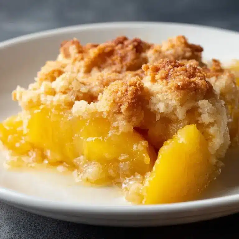Easy Peach Cobbler Recipe