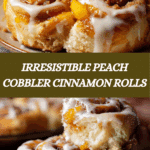 Peach Cobbler Cinnamon Rolls Recipe