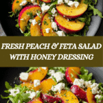 Simple Peach Feta Salad Recipe