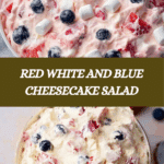 Red White and Blue Cheesecake Salad Recipe