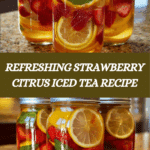 Strawberry citrus iced teaIngredients Recipe