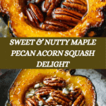 Maple Pecan Roasted Acorn Squash Recipe