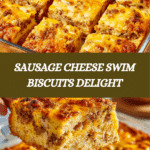 Sausage Cheese Butter Swim Biscuits Recipe