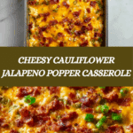 Cauliflower Jalapeno Popper Casserole Recipe