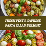 Pesto Caprese Pasta Salad Recipe