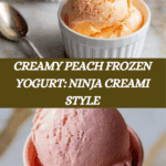 Ninja Creami Peach Frozen Yogurt Recipe