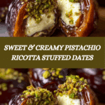 Honey Pistachio Ricotta Stuffed Dates Recipe