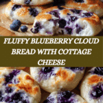 Fluffy Cottage Cheese Blueberry Cloud Bread Recipe