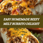 Taco Bell Inspired Beefy Melt Burrito Recipe