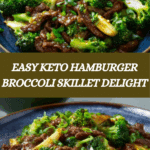 Keto Hamburger Broccoli Skillet Recipe
