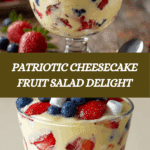 Red, White, and Blue Cheesecake Salad Recipe