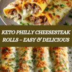Keto Philly Cheesesteak Rolls Recipe