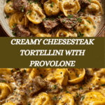 Cheesesteak Tortellini in Rich Provolone Sauce Recipe