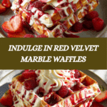 Red Velvet Marble Waffles Recipe