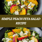 Simple Peach Feta Salad Recipe