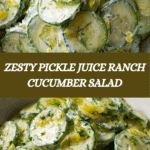 Pickle Juice Ranch Cucumber Salad Recipe