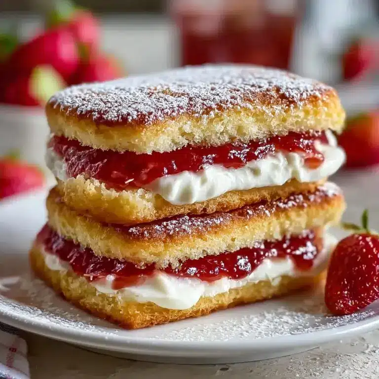 Fried Strawberry Cheesecake Sandwiches Recipe