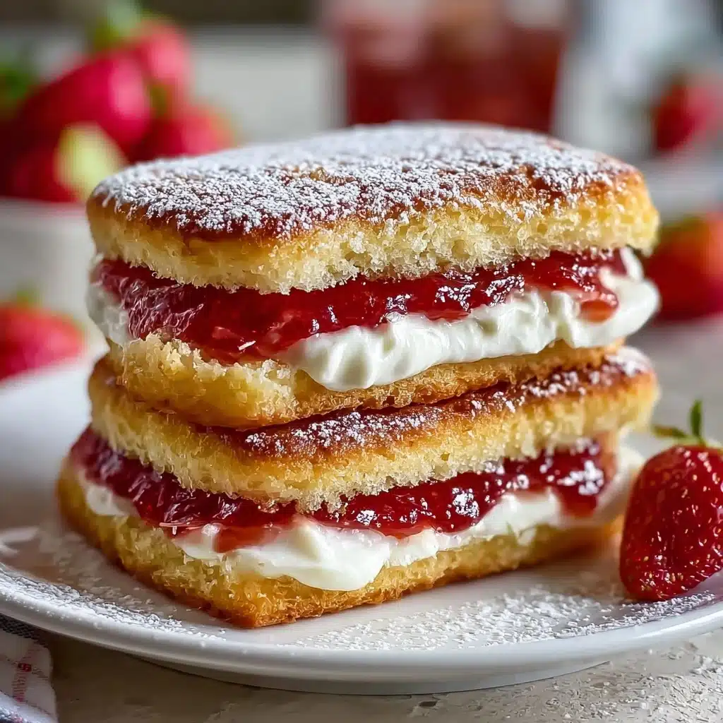 Fried Strawberry Cheesecake Sandwiches Recipe - Recipe Image