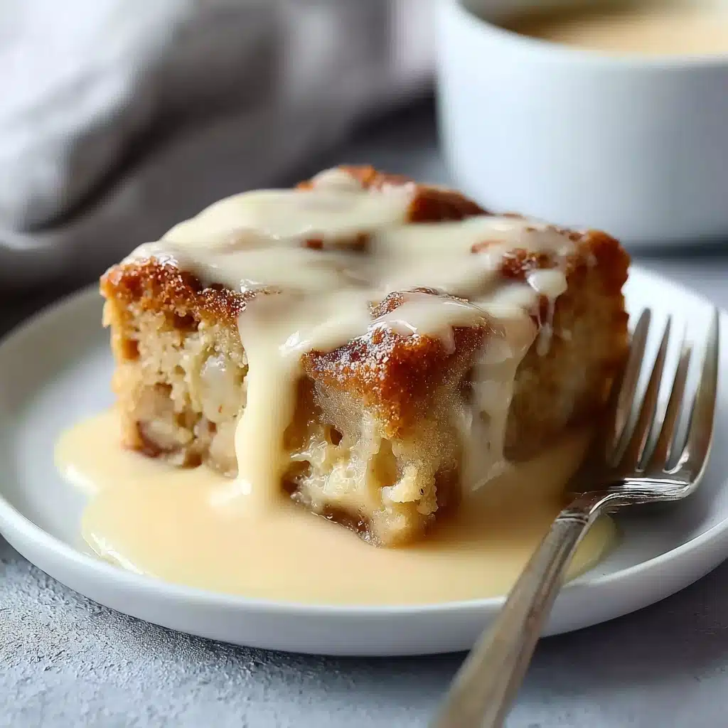 Grandma’s Classic Bread Pudding with Vanilla Sauce Recipe - Recipe Image