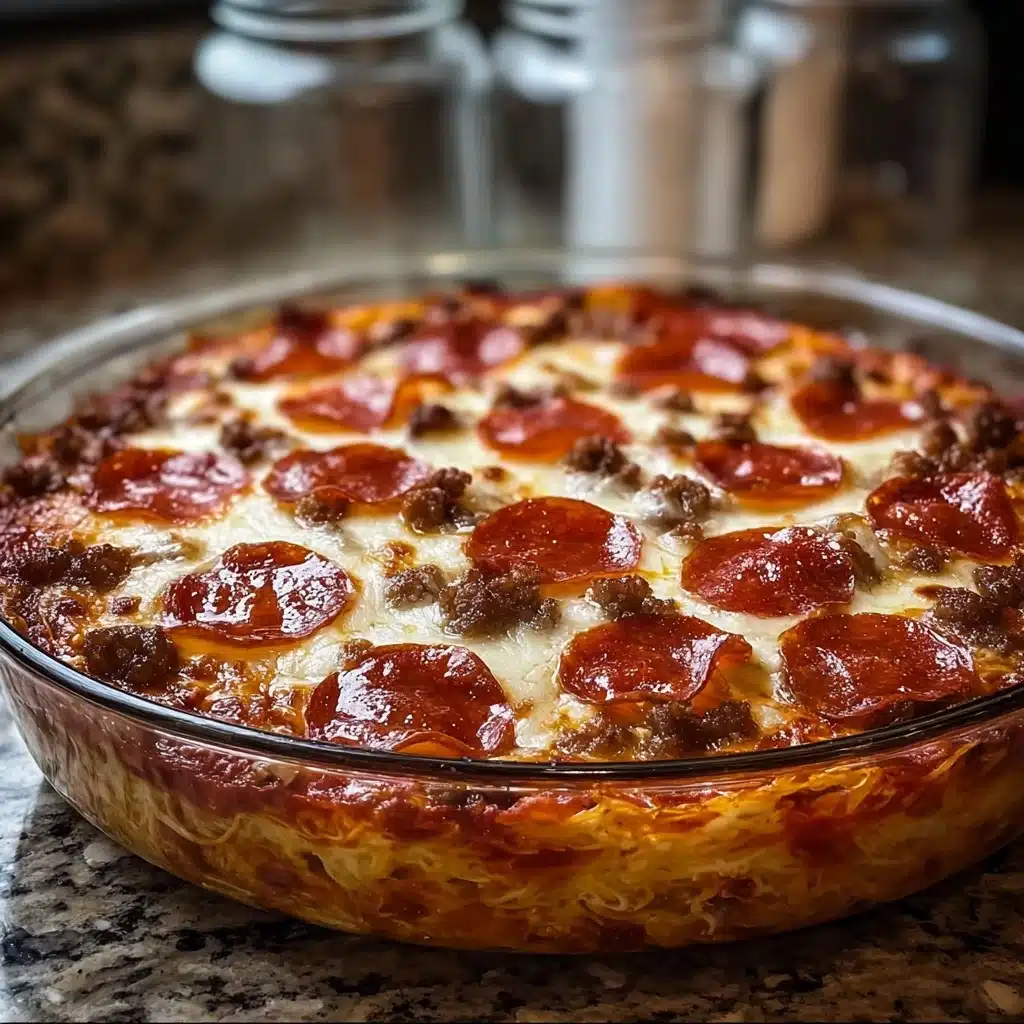 Meat Lovers Pizza Casserole Recipe - Recipe Image