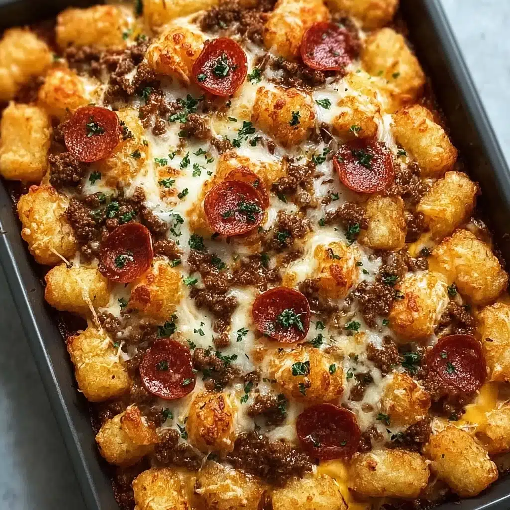 Pizza Tater Tot Casserole Recipe - Recipe Image