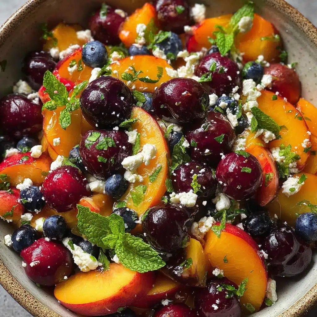 Blueberry Peach Feta Salad Recipe - Recipe Image
