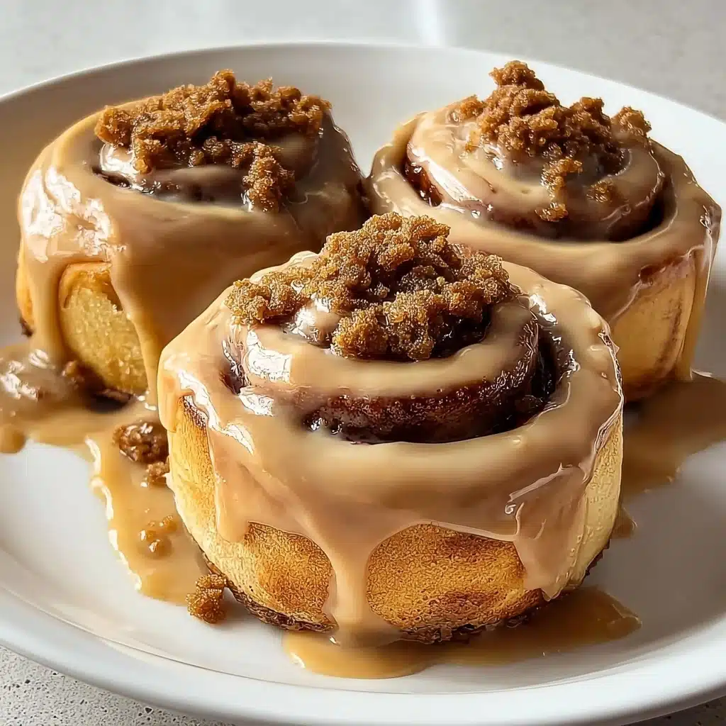 Biscoff Cookie Butter Cinnamon Rolls Recipe - Recipe Image