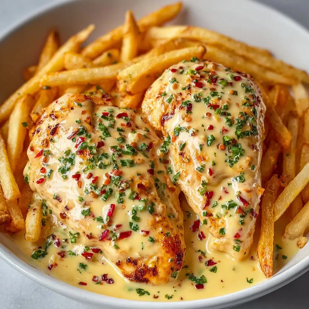 Chicken Fillet in Spicy, Creamy Garlic-Parmesan Sauce Recipe - Recipe Image